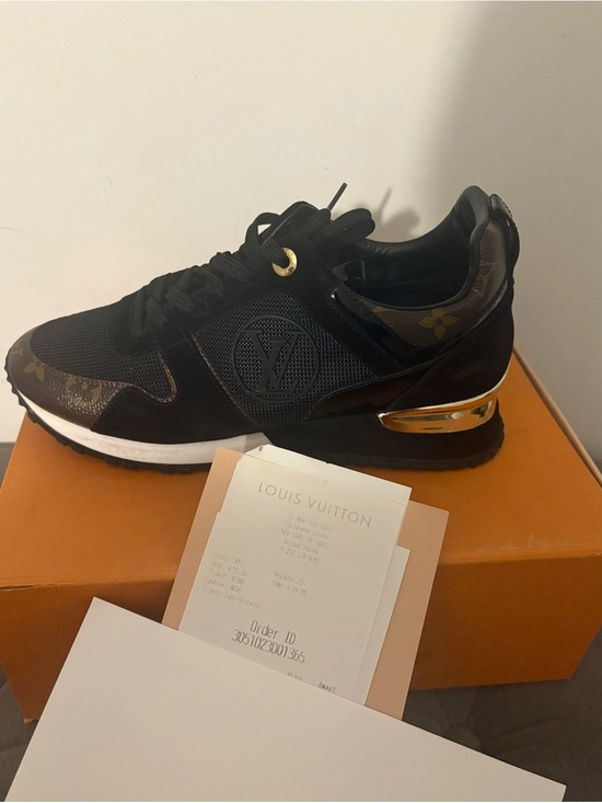 Louis Vuitton Shoes - Louis Vuitton Black & Brown Women's Logo Runner Sneakers